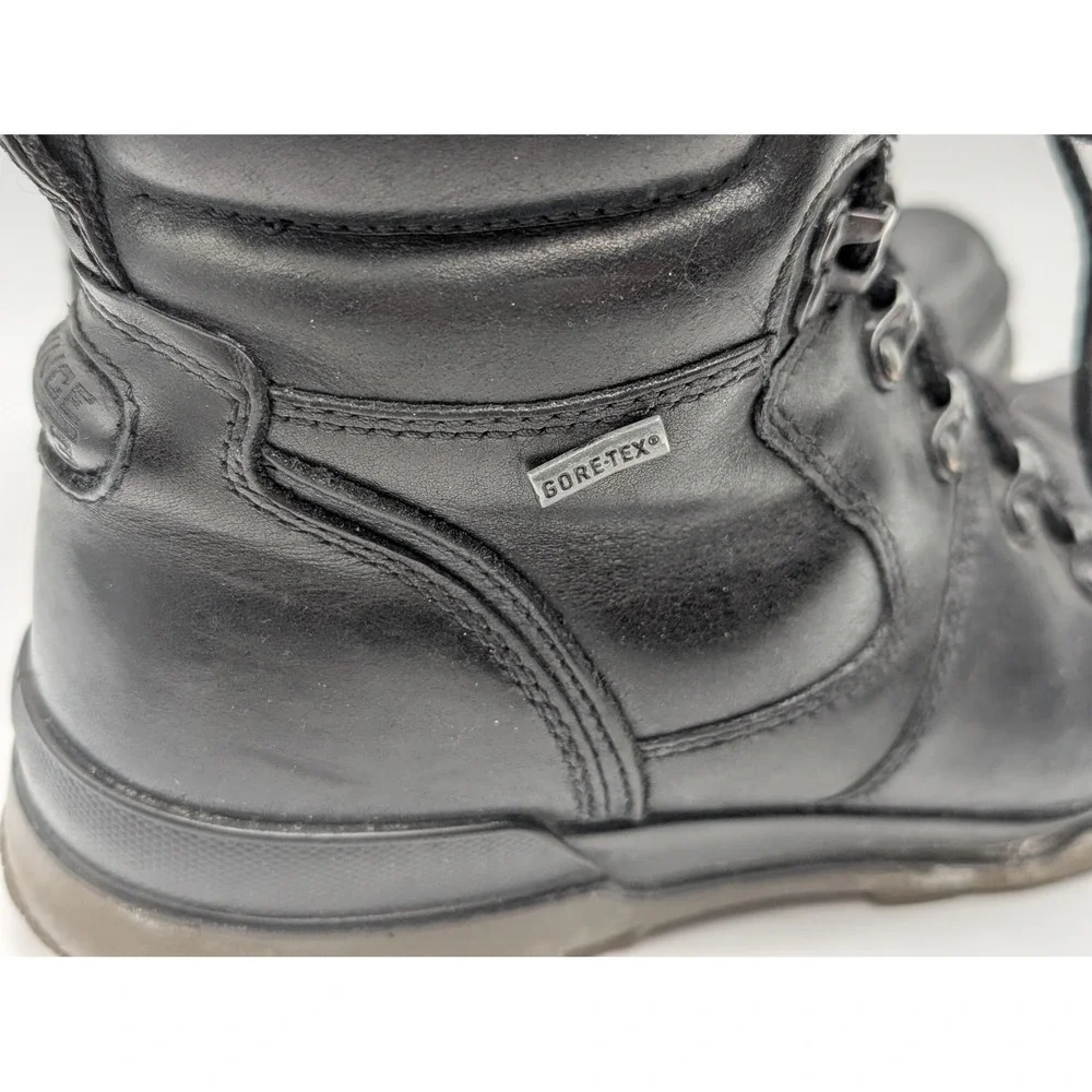 ECCO Hiking Boots Mens 42 Black Gore-Tex Leather Track Waterproof Rugged Outdoor